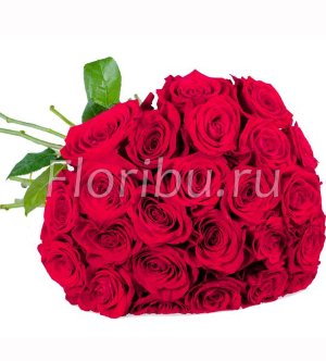 Букет 23 красные розы 50 см