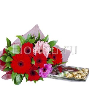Цветы и сладости Подарочный набор