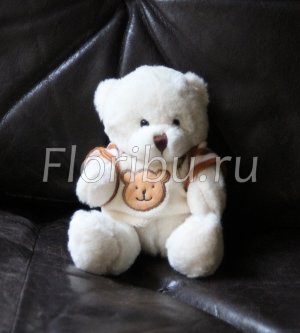Медвежонок-малыш белый 15 см