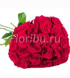 23 длинные розы Красные розы, 70 см